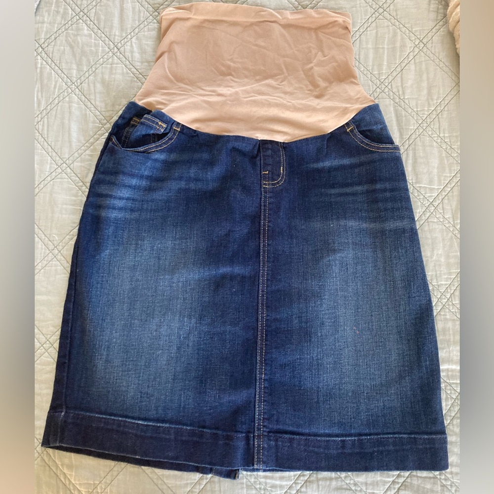 Maternity Denim Skirt